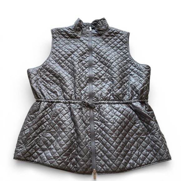 Chico's Jackets & Blazers - Chico's Quilted reversible Gray Vest